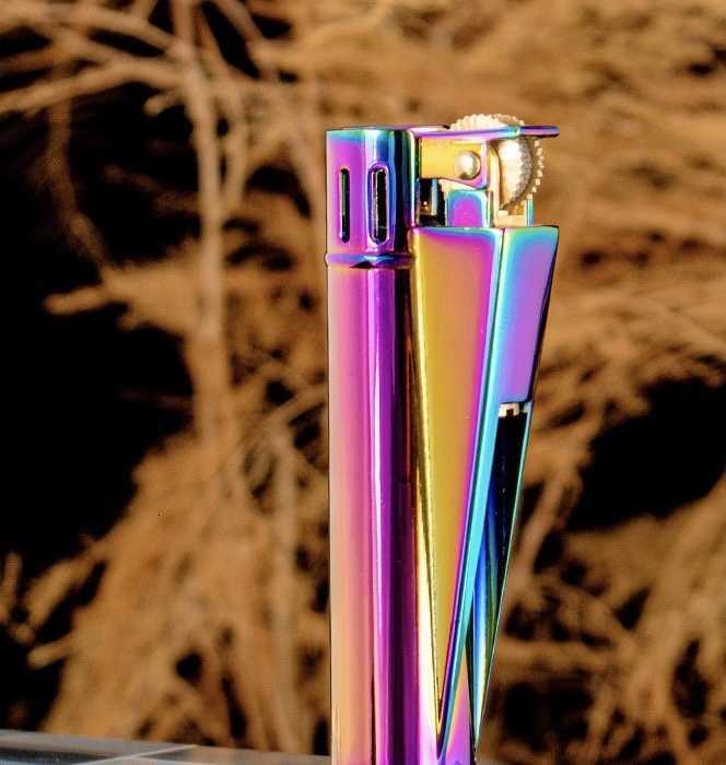 Clipper cigarette Lighter Windproof Straight Jet Blue Flame Lighter Flame Outlet With Dust Cap Butane Torch Lighter Men GadgetT250224