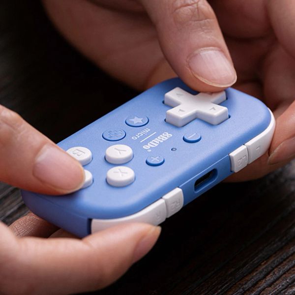 Pocket Controller 8Bitdo Micro Gamepad Bluetooth-compatible Designed for 2D Games Handheld Console for Switch-Raspberry Pi