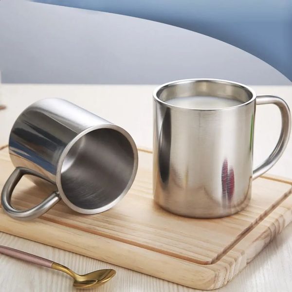 Stainless steel coffee cup portable double wall travel drum beverage stainless 200ml 220ml 300ml 400ml 240820