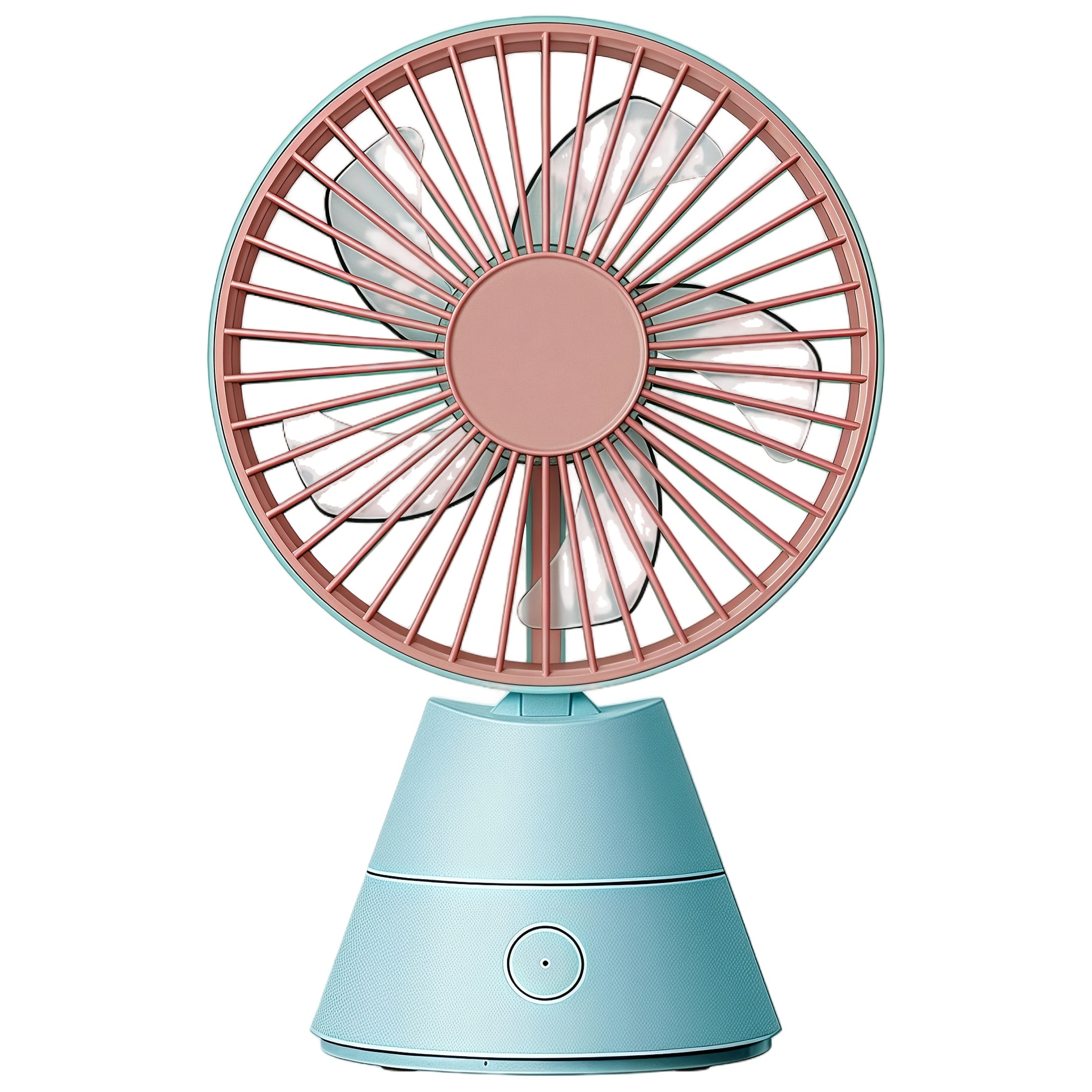 TEMU A Desktop Fan That Can Swing Automatically, Portable Fan, 1800mah-usb Rechargeable Battery, Suitable For Home, Office, Dormitory, Outdoor And