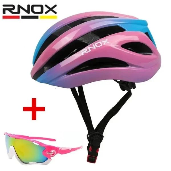RNOX Women Bike Helmet Cycling MTB Mountain Road Helmets Integrallymolded Shockproof Men Adult Bicycle 241203
