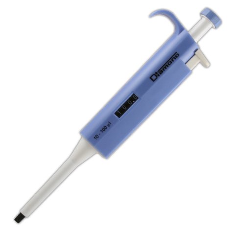 Diamond Adjustable Volume Pipette, 10 to 100 &#230;L, Each