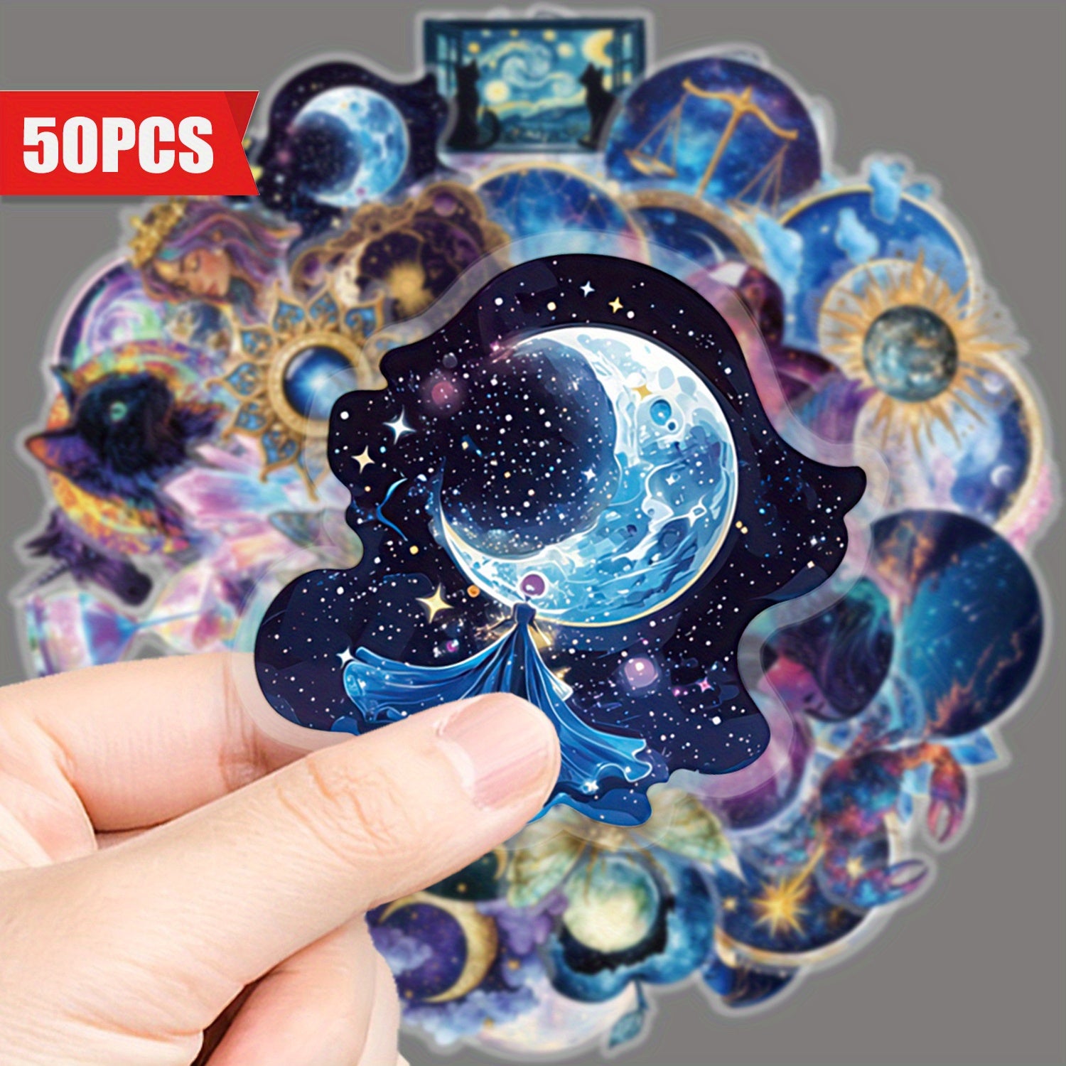 TEMU 50pcs Vinyl Stickers - Waterproof, Reusable Decals With & Designs For Laptops, Phones, Guitars, Water Bottles, Cars, Tablets, Luggage - Party