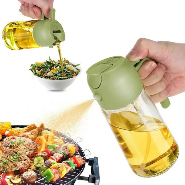 Squeeze oil spray bottle oil spray dispenser oil tank barbecue kitchen baking roya picnic kitchen tool oil spray Y241202