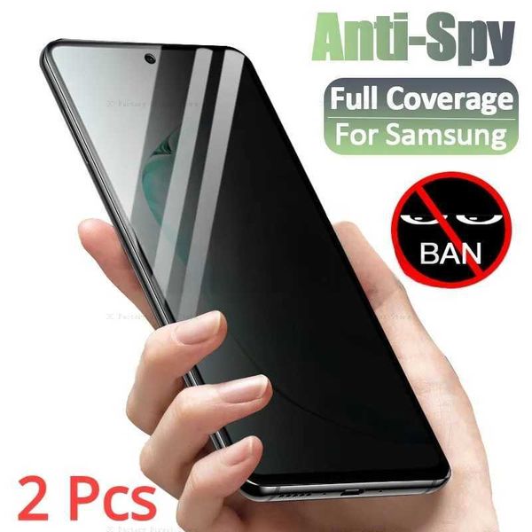 Cell Phone Screen Protectors Anti Spy Tempered Glass For Samsung Galaxy A51 A71 A50 A21S A32 A22 A12 A52 A72 Screen Protector For Samsung A1