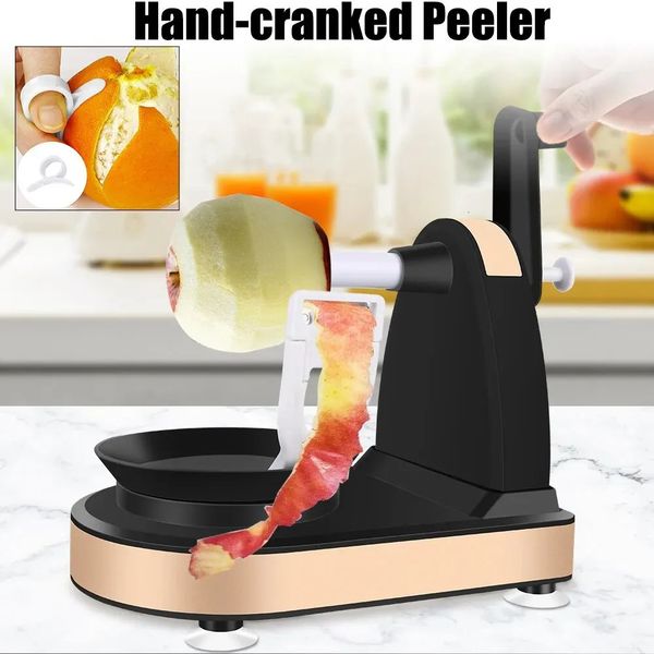 Handcranked Fruit Peeling Machine Apple Slicer Potato Peeler Vegetable Cutter Multifunction Kitchen Tool 241127