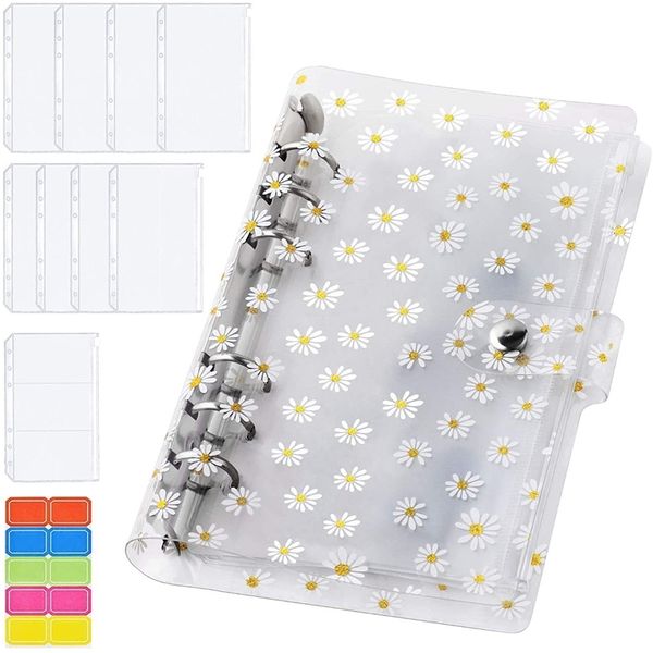 Notepads 12pcs A6 Binder Porte Budget Planner Cash Envelope Budget Classeur Pockets Cash Wallet for Budgeting Notebooks 220902