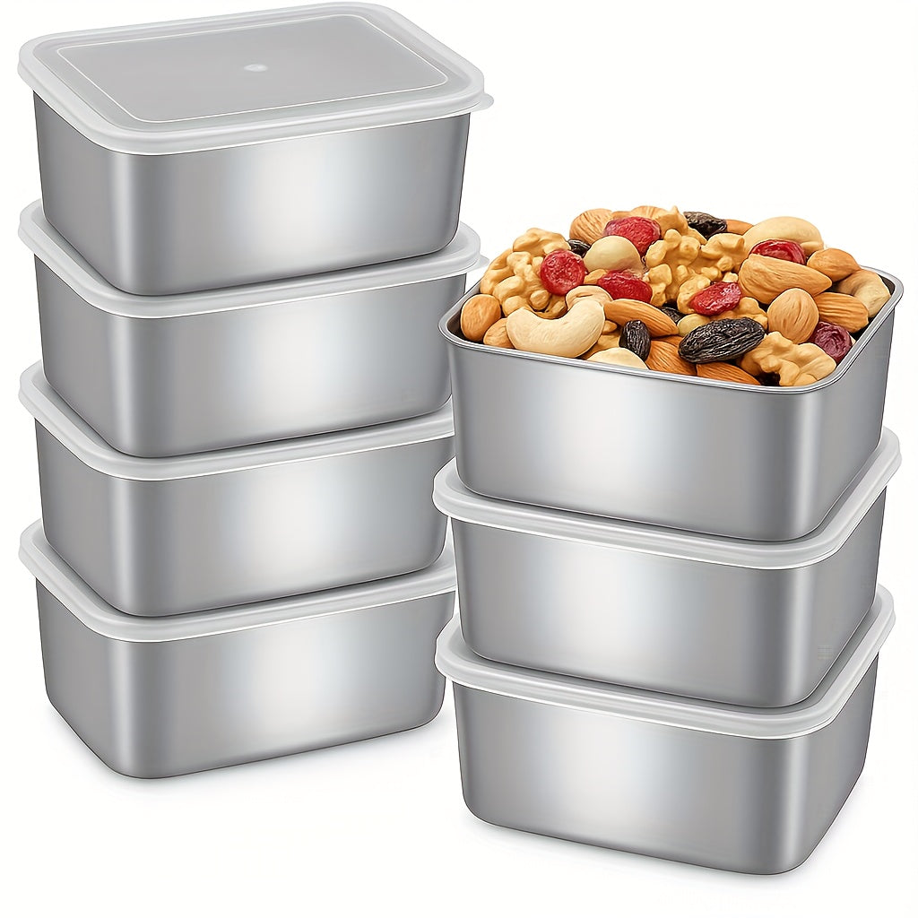 TEMU Stainless Steel Food Storage Containers With Lids Bpafree, Leakproof, Stackable Meal Prep Lunch Boxes For Fridge, Kitchen Organization Outdoor