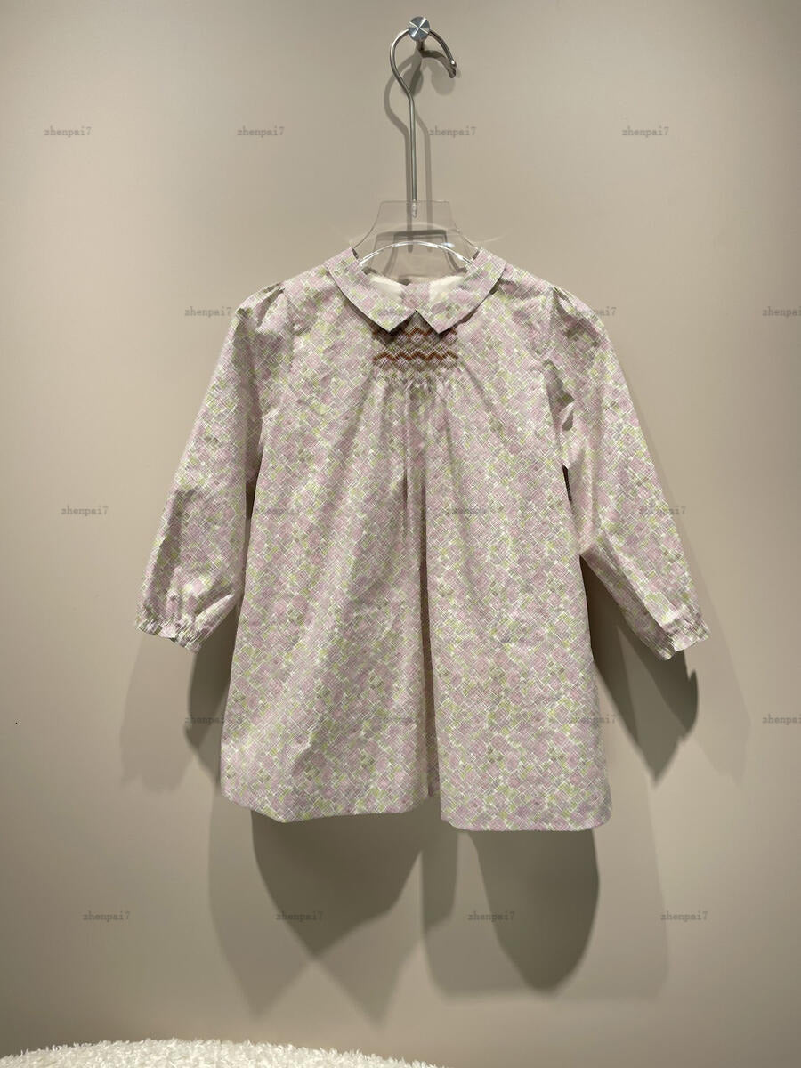 Top newborn dress Long sleeves toddler skirt designer infant jumpsuits Multicolor stripe design bodysuit A135X04N079