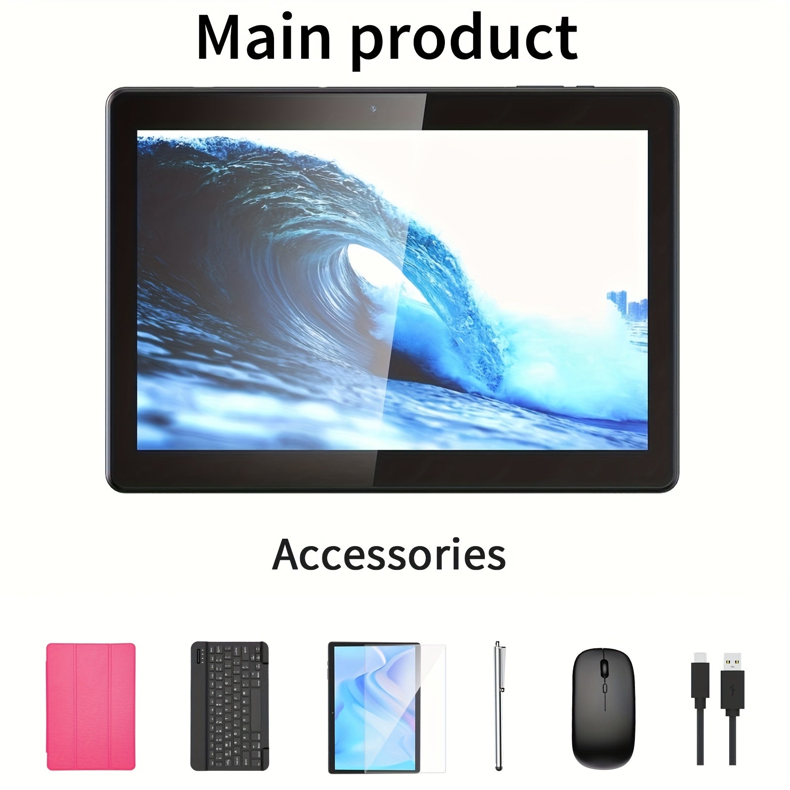 TEMU Tablet, 10 Inches, 14 Tablet, 12gb (6gb+6gb)+128gb, Wifi, Wireless, Dual Cameras, High-definition Touch Screen, Gms