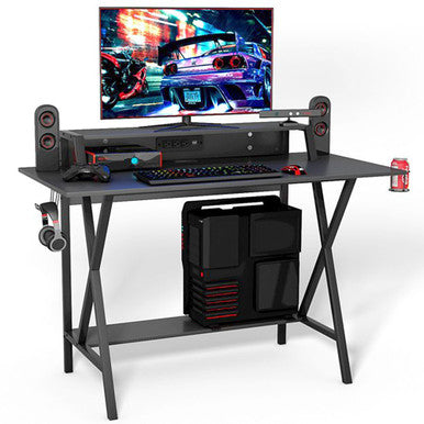 All-in-One Professional Gaming Desk with Cup Holder