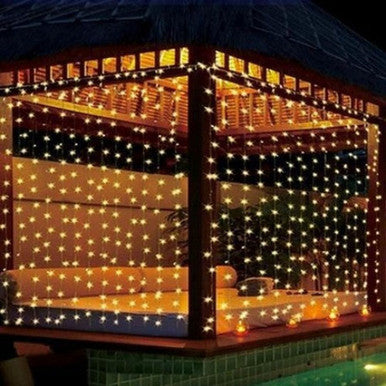 10-foot 300-LED String Curtain Lights