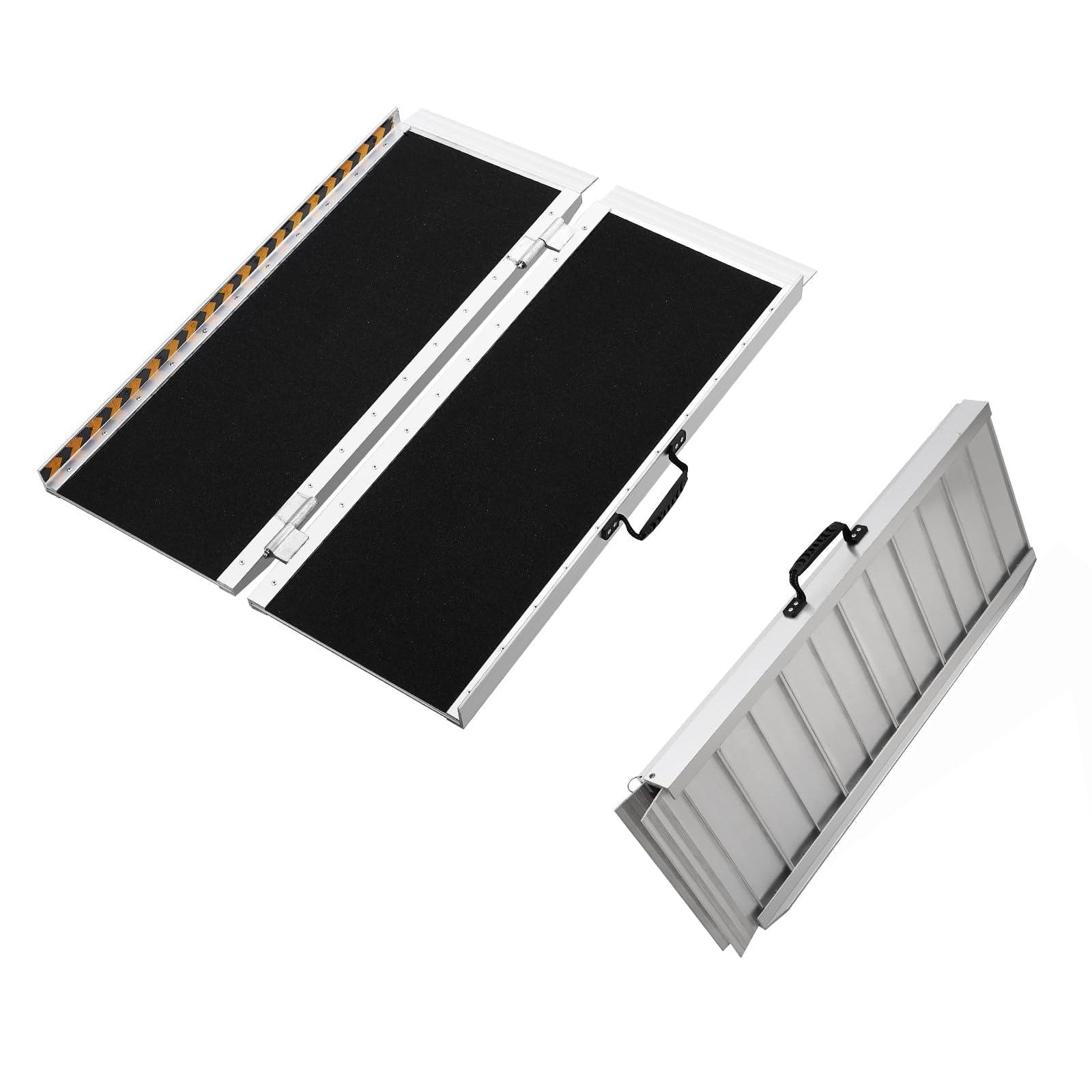 Garvee 5FT Portable Aluminum Wheelchair Ramp – Non-Skid Anti-Slip Threshold Ramp for Home, Cars, Curbs, Stairs & Scooters Handicap Accessible