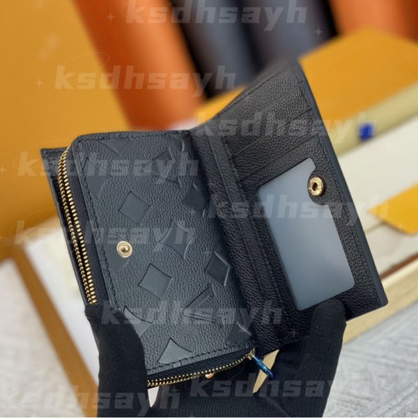 Designer wallet Brown flower wallet Women coin purse card holder keychain Man Designer purses Key CardHolder small wallets travel Clutch Bag