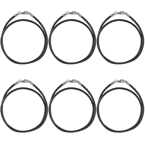10 pieza de cordones de cuero trenzado para hacer collares
