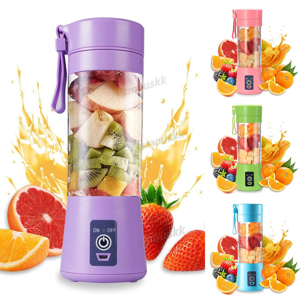 New 380ML USB Household Small Whirlwind Juicer Electric Juicer Cup Juice Cup Mini Food Processor Personal Blender Juice Blenders