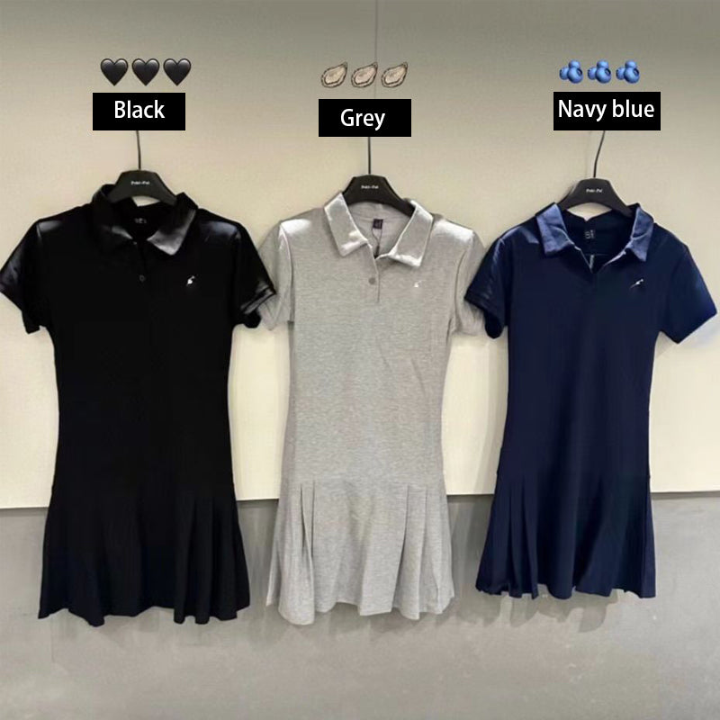 Womens Dresses Designer Skirt tennis Embroidered Pony Straight Skirts Athletic Casual skirt Golf Casual Skirt Polo Lapel Above Knee Fitness