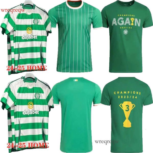 S-4XL Celts 24 25 KYOGO Football Shirt Fc 2024 Home Soccer Jerseys CeLtIC DAIZEN REO McGREGOR 135 Years Hoops Anniversary Irish Origins Spec