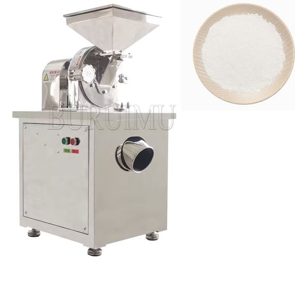 220V Commercial Flour Mill Pulverizer Cereal Grain Grinding Machine Steel Bean Wheat Rice Sesame Grinder