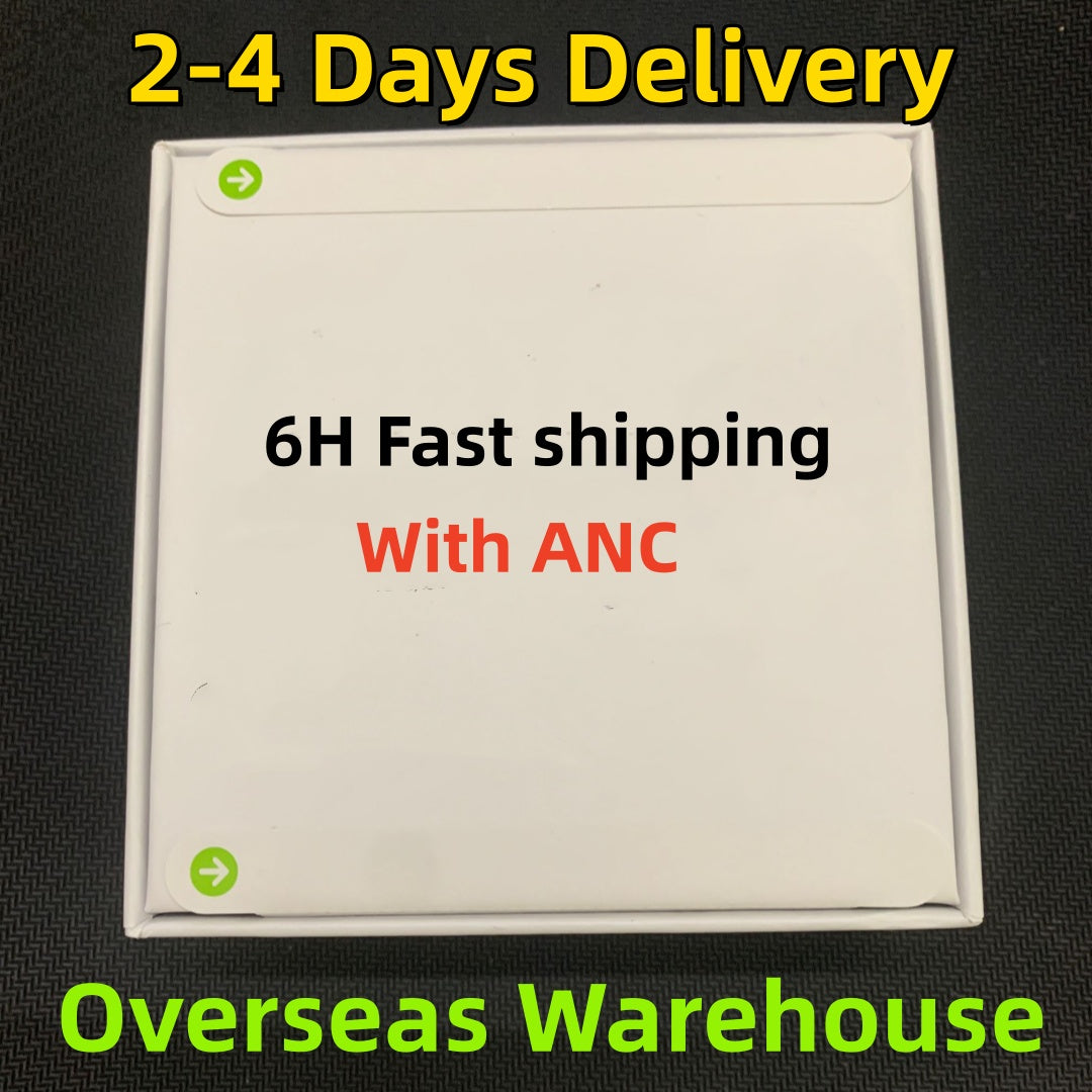 USA Stock For Airpod Pro 2 USB-C 3nd Airpodpro Airpod 4 Pros Headphone Accessories Solid TPU Silicone Protective Earphone Case Wireless Charging Sho