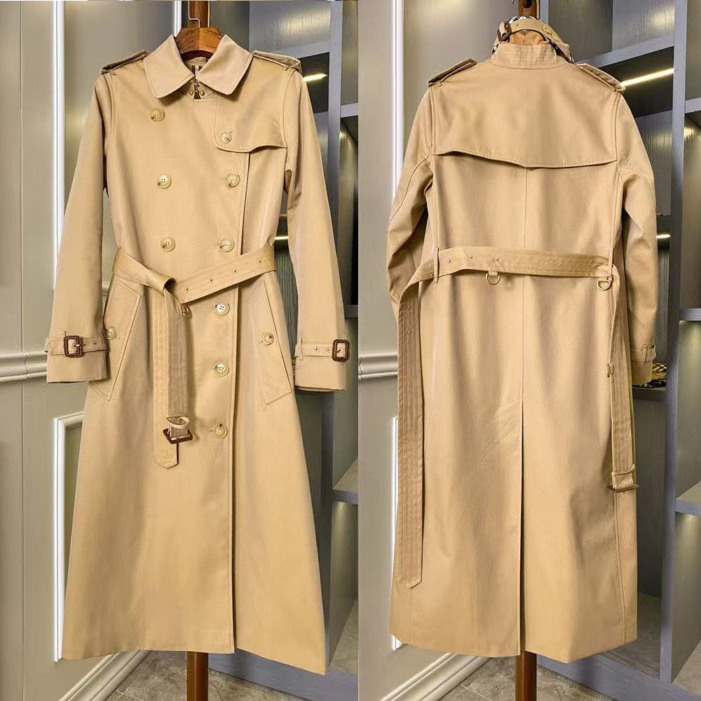 2025 High Quality Luxury Fashion Women&#039;s Long Trench Coat Designer Women&#039;s Jacket Belt Women&#039;s Casual Jacket