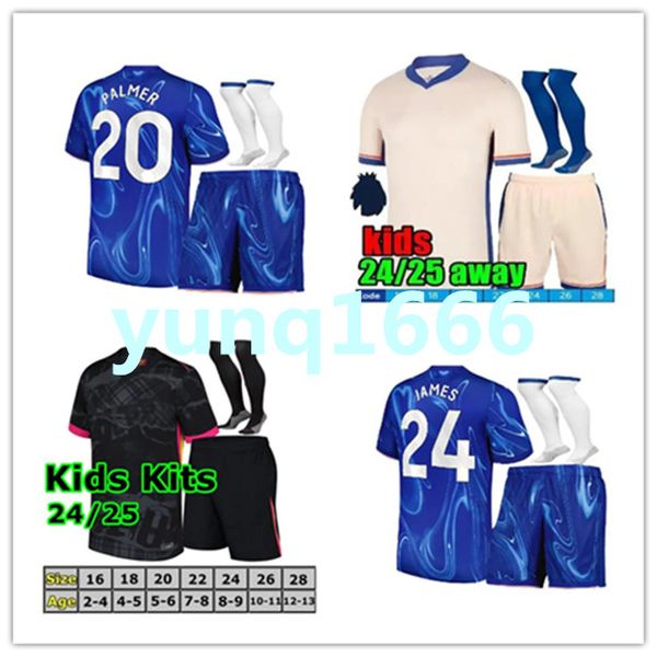 24-25 CFC PALMER Soccer Jerseys 2024 2025 Home away NETO KOULIBALY AZPILICUETA MUDRYK SANCHO Kids Football Shirts Shorts Kits
