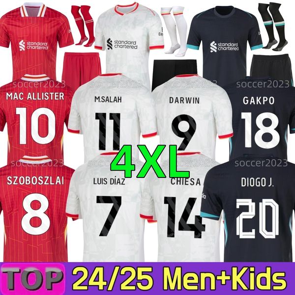 4XL XXXL 2024 SEASON MAC ALLISTER soccer jerseys Mohamed DARWIN SZOBOSZLAI 24-25 GAKPO GRAVENBERCH Luis DIaz fan player football kit shirts