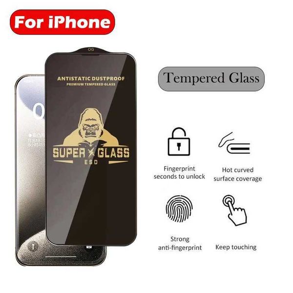 Gorilla Explosion proof Tempered Glass Suitable for iPhone 15 Pro 14 13 12 Pro Max Screen Protector iPhone X XR XS Max Protective Film O2501