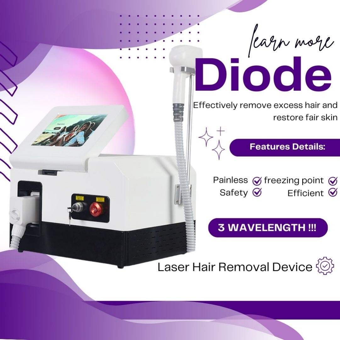 Laser Hair Removal Machine With Diode Technology For Fine Hair Removal Professional Beauty Device For Spas And Clinics