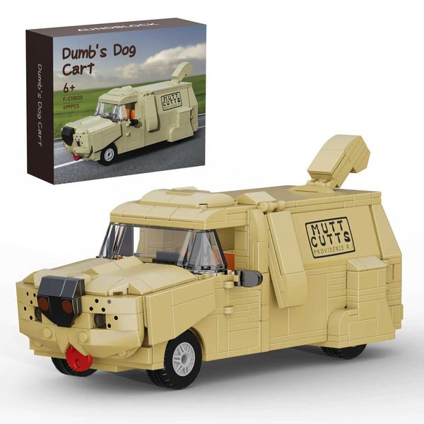 Blocks MOC Town Car Truck Dumbs Dog Cart Building Blocks Set Dumb and Dumber Doggy Cart Model DIY s Puzzle Toy Birthday Gift 499pcs S2412202