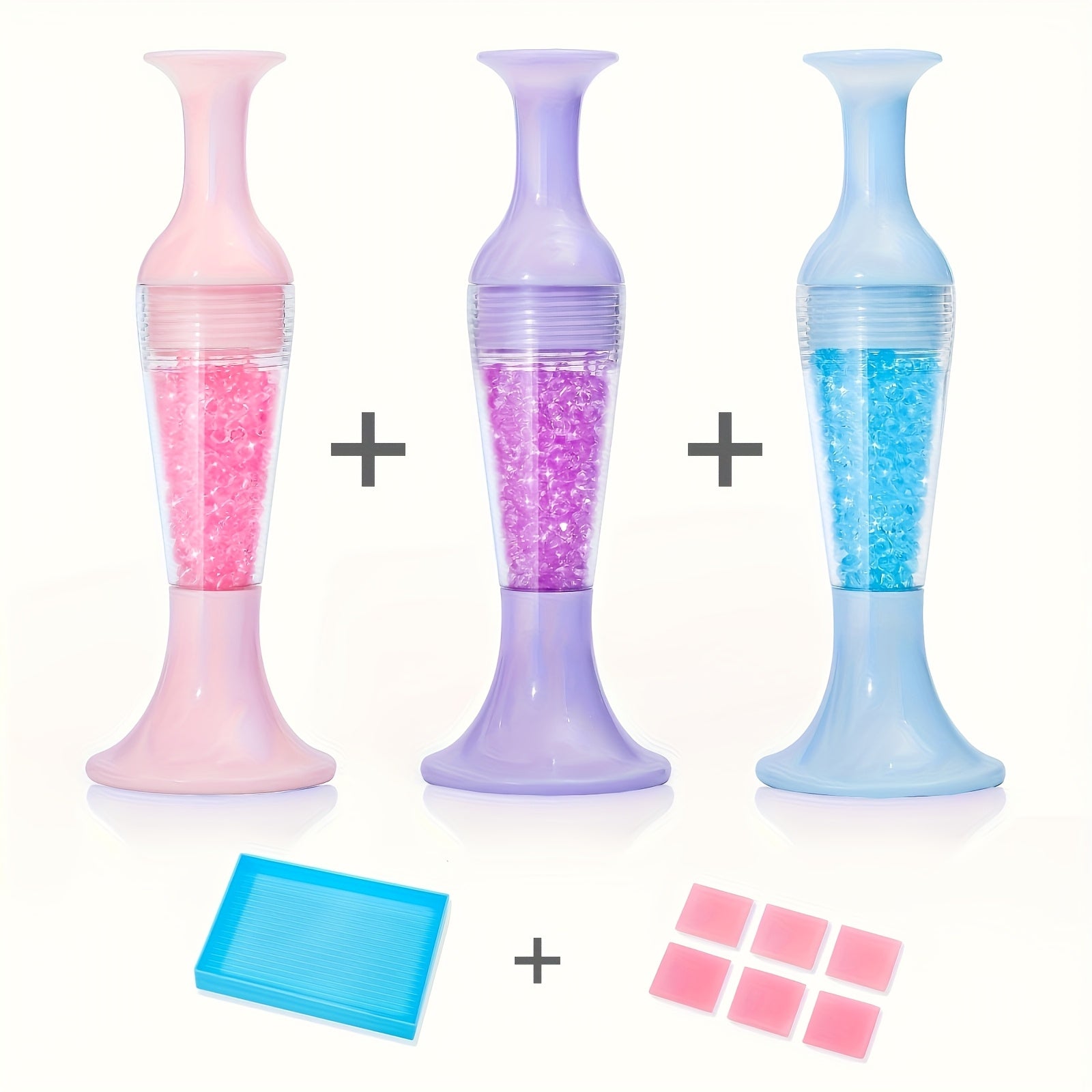 TEMU Diamond Painting Tool, Non-automatic Painting Pen, Vase-shaped Diamond Dot Painting Tool Set, Beautiful , Easy To Hold, Suitable For Diamond