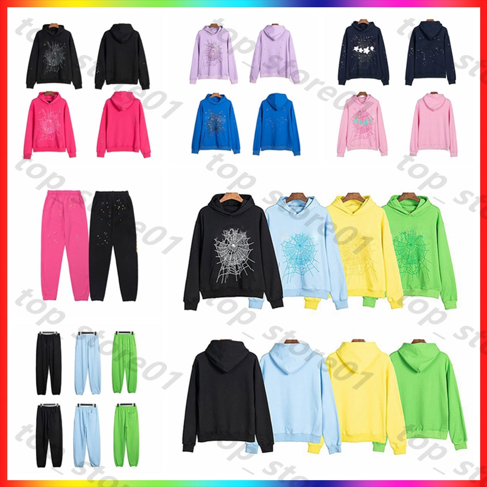 2025 new Designer 5A Pullover Luxury Men&#039;s Women&#039;s Warm Basketball Puff Print spider Hoodies pants for Winter Casual Clothing tracksuit Se