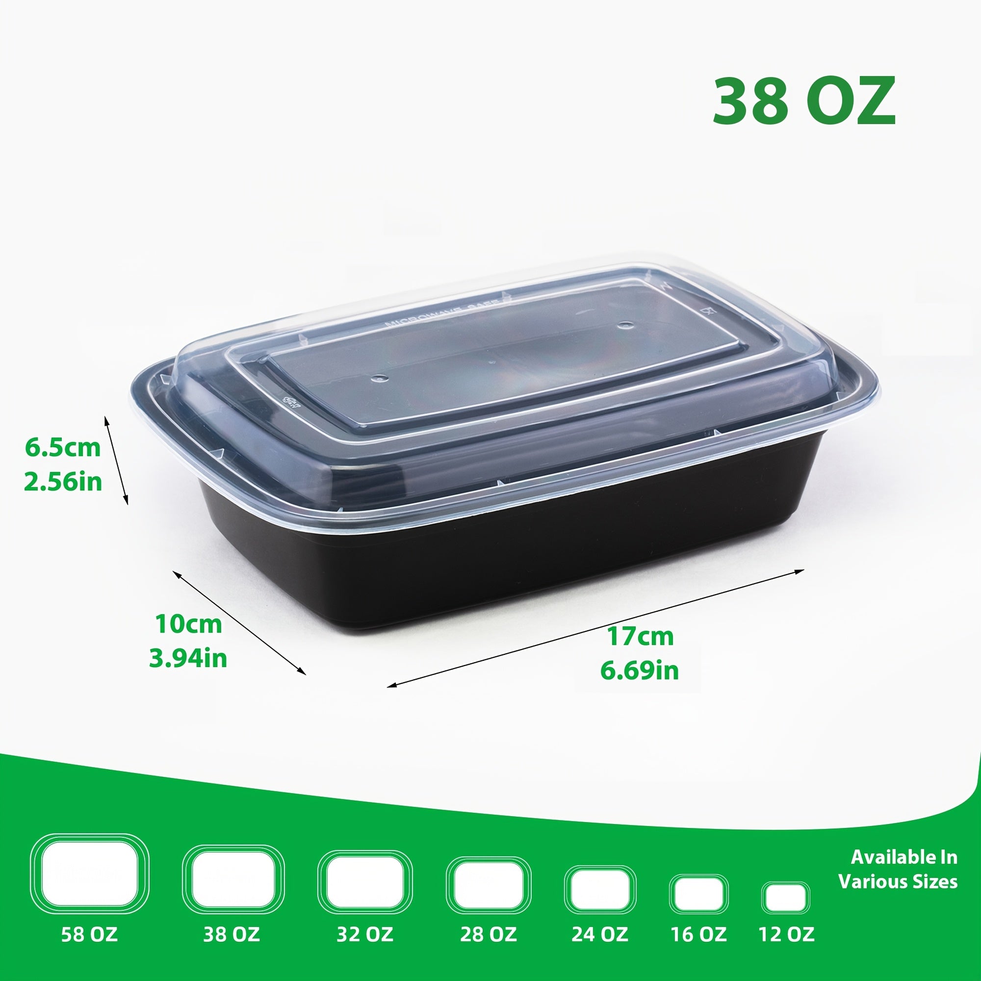 TEMU 150pcs 38oz Disposable Meal Prep Containers With Lids - Microwave & Freezer Safe, Takeout, Restaurants & Home Use