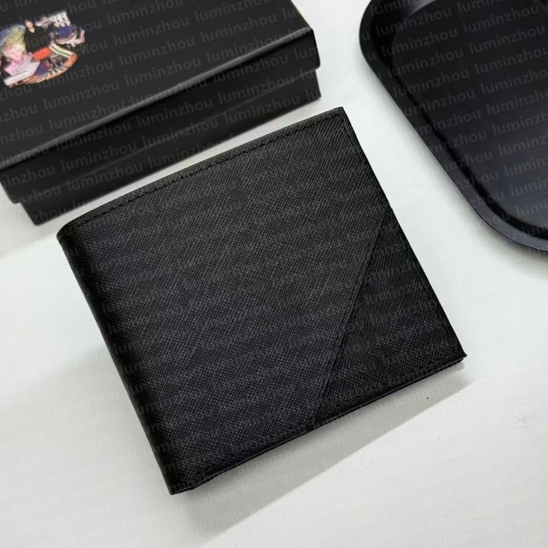 Premium Luxury Designer Men&#039;s Wallet Leather Credit Card Holder High-Quality Classic Style Note Compartment Coin Pocket Long-Lasting Business B