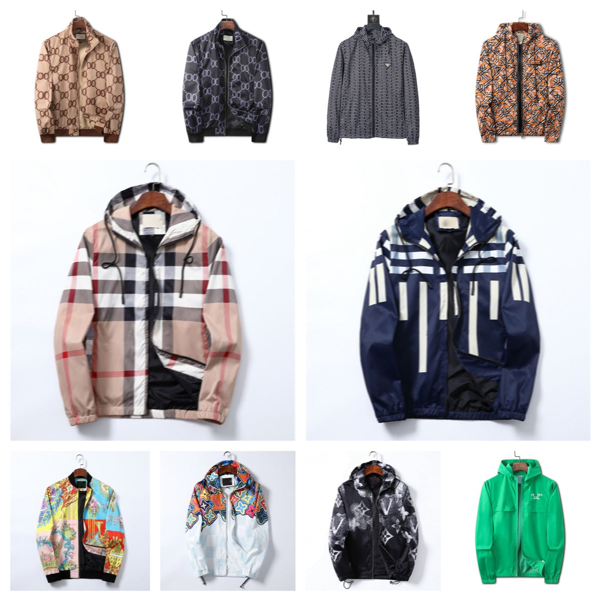 Designer Luxury Men&#039;s Jackets Hooded Long Sleeve Zipper Pockets Sport Casual Tops Autumn Winter Outerwear Coat Windbreaker Outdoor Coats for Me