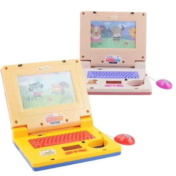 Mini Simulation Notebook Light Music Computer Childrens Enlightenment Laptop Education Computer Model Toy W241109