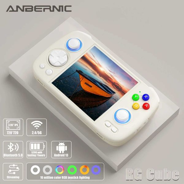 Portable Game Players RG Cube 64 bit handheld video game console with 3.95-inch IPS multi touch screen Unisoc T820 equipped Android 13 syste