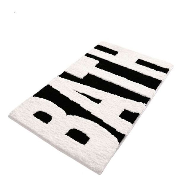 Designer flocking rug New living room carpet entry door floor mat bathroom non-slip mat kitchen floor mat toilet absorbent mat 757