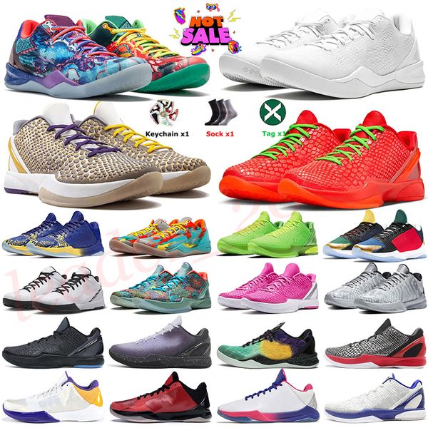 2024 Designer Kobes 6 Reverse Grinch Basketball Shoes Kobed Mens Trainers Venice Beach What The Protro 5 Bruce Lee Protro Mambacita All-Star