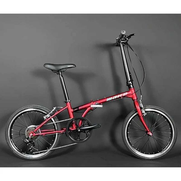 Bikes Ride-Ons Cross Life Folding Bicycle 7-speed Ultra-light Portable Small Mini Adult 20-inch Student Male And Female Double Disc Brake Bi