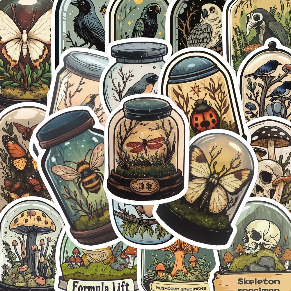 TEMU 50pcs Insect Bottle Stickers For Mobile Phone Case, Laptop, Tablet, Diary, , Notebook, Skateboard, Guitar And Luggage Decoration