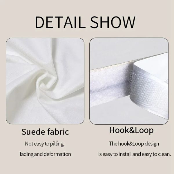 Self-adhesive Cabinet Curtain Household Furniture Short Curtains Simple Style Kitchen Cabinets Curtain Dustproof Half-Curtain