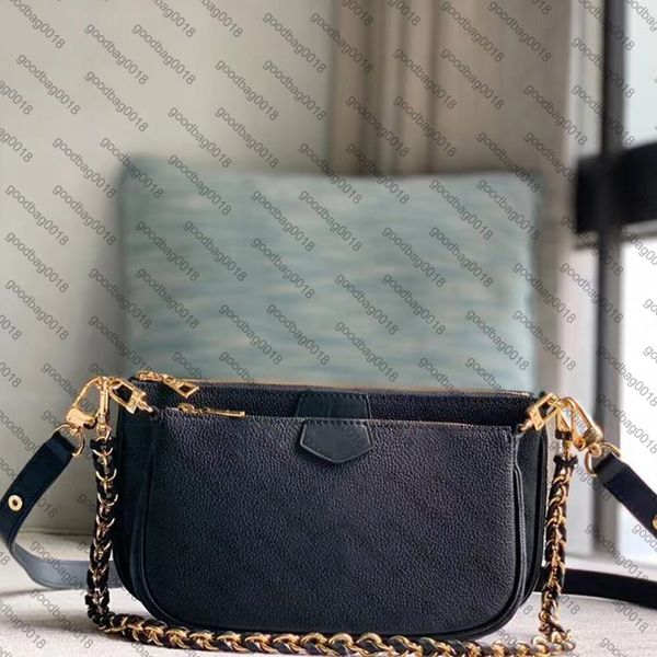 Designer Crossbody Bag 10A Multi Pochette Accessoires Mirror quality Genuine Leather Shoulder Bags Luxury purse wallet L038