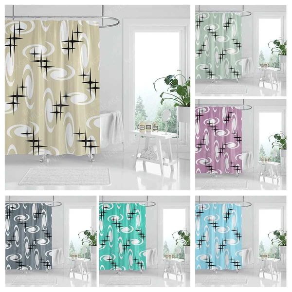 Waterproof fabric shower curtains Bathroom curtain accessories 180x200 Bath curtain for shower 240*200 nordic boho decoration Y240815