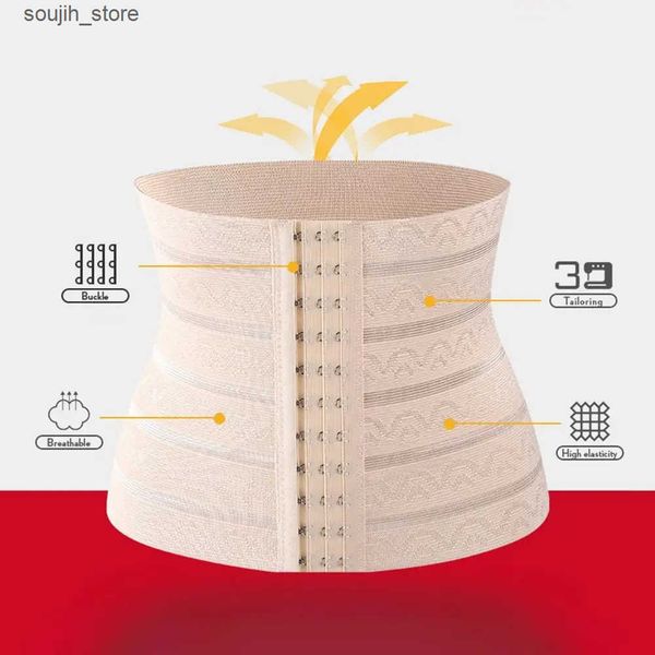 Waist Tummy Shaper Womens trimmer breathable Cincher shaping Girleles shape back shoulder strap abdominal control weight loss belt waist L24