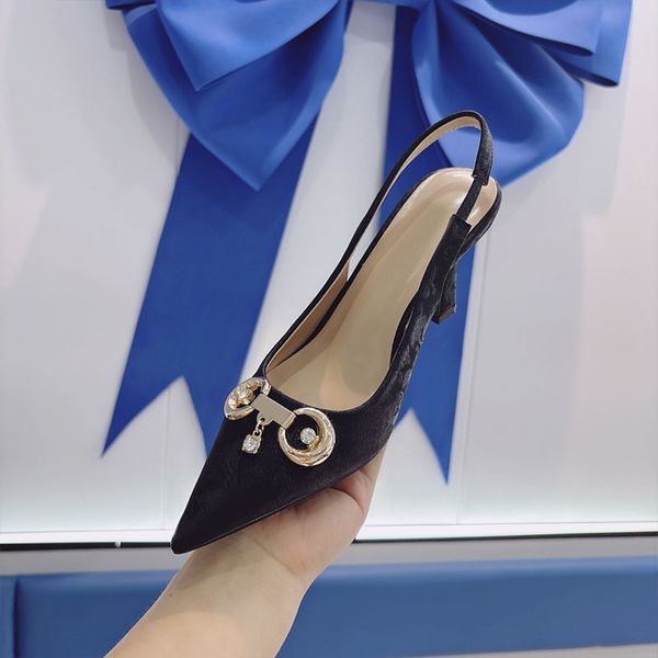 Womens Stylish Buckle Diamond High Heels Evening Party Stiletto Heel Shoes