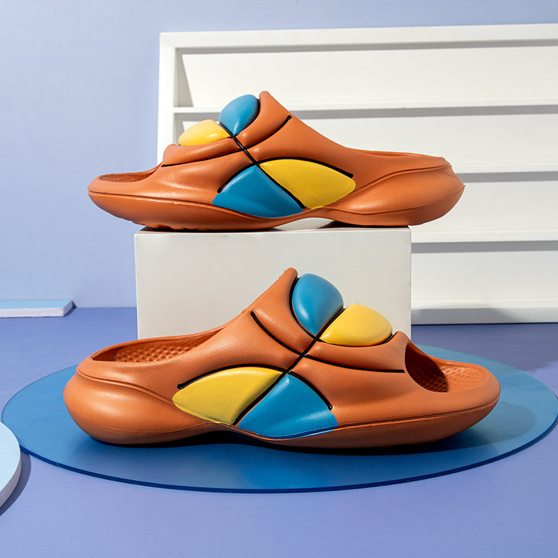 Basketball Style Men&#039;s Slippers Indoor Outdoor Sandals Beach New Men Sprot Slippers Thick Soft Sole Slides Men Home Slippers