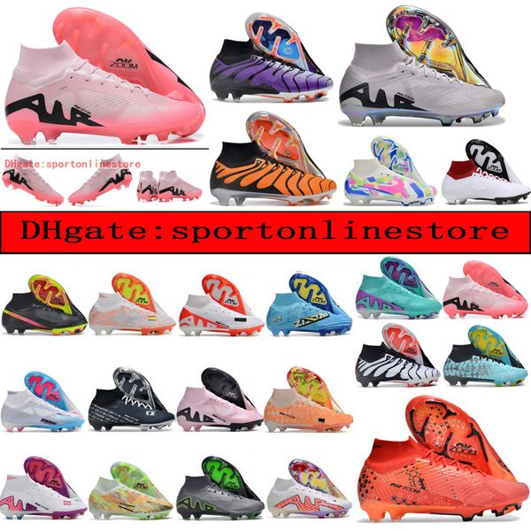 Send bags Mens Womens Football Boots Ronaldo CR7 XV Elite XXV FG Cleats Neymars ACC 15 Kids Boy Soccer Shoes Outdoor Trainers Botas De Futbo