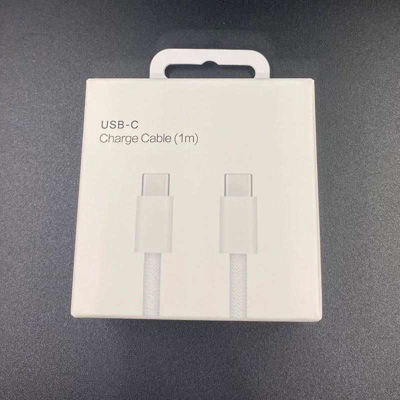OEM Quality 60W PD Cables for iPhone 15 Fast Charging 1m 3FT USB C to Type C Braided Cable Charging Cords Quick Charger Cord iPhone Cable 15 Plus Pr