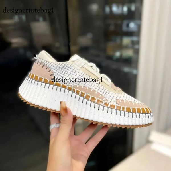 Top Shoes Casual Sapatos Nama Designer Mulheres Novo Padrão Postagem Canvas Rainbow Sneaker Running Sports Shoe